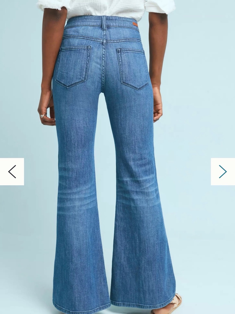 Pilcro Anthropologie Flared Women’s Jeans in Dark Blue